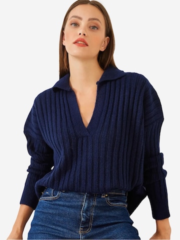 Pull-over Bianco Lucci en bleu