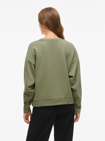 VILA Sweatshirt 'VIElsk' i grøn