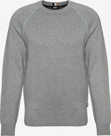 BOSS Sweater 'Paido' in Grey: front