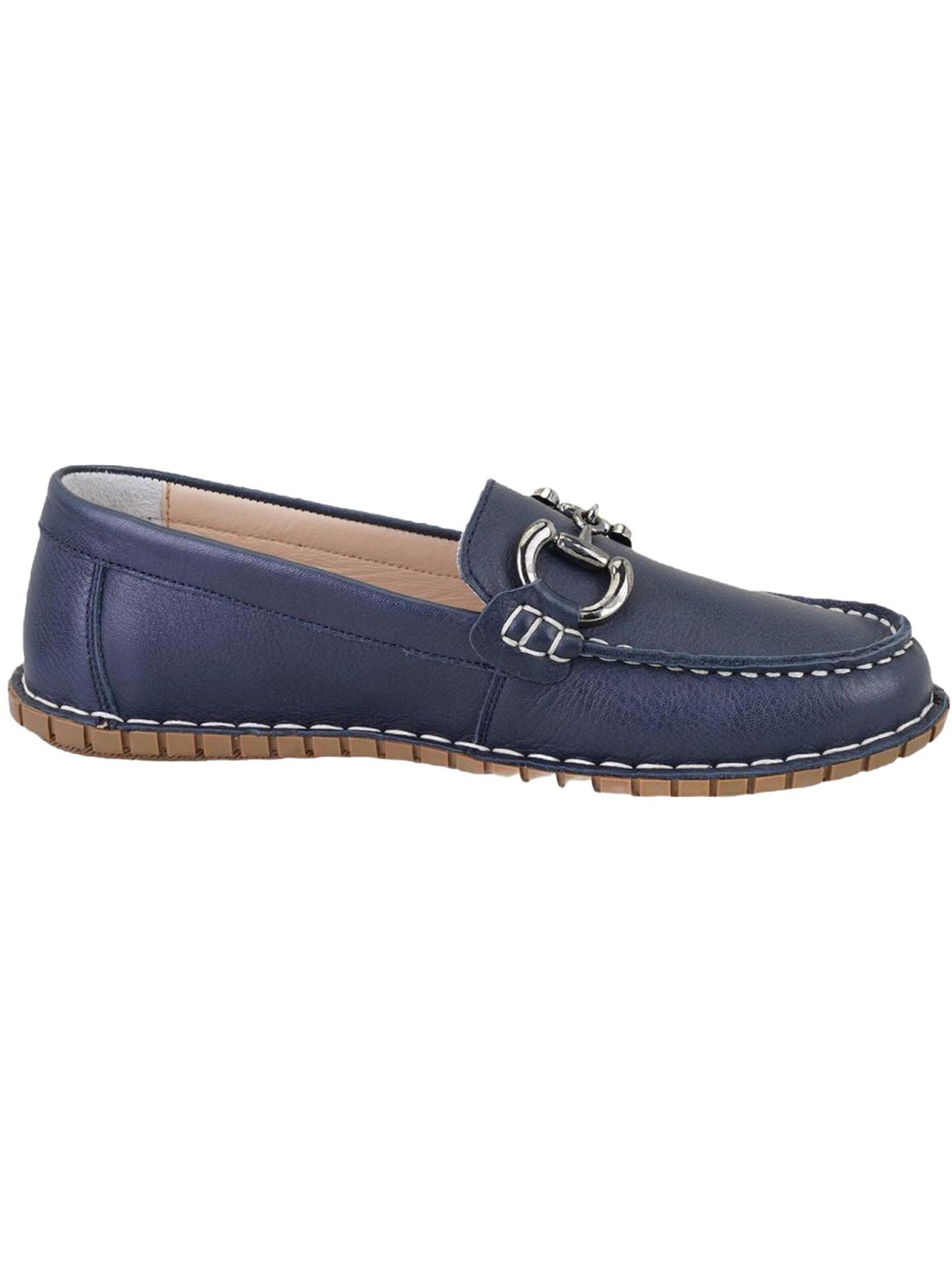 Desa Mocassins 'Beleg' in Blauw: voorkant