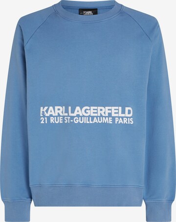 Karl Lagerfeld Sweatshirt 'Rue St-Guillaume' in Blue: front