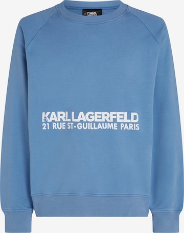 Karl Lagerfeld Sweatshirt 'Rue St-Guillaume' in Blauw: voorkant