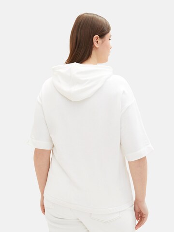Tom Tailor Women + Μπλούζα φούτερ σε λευκό