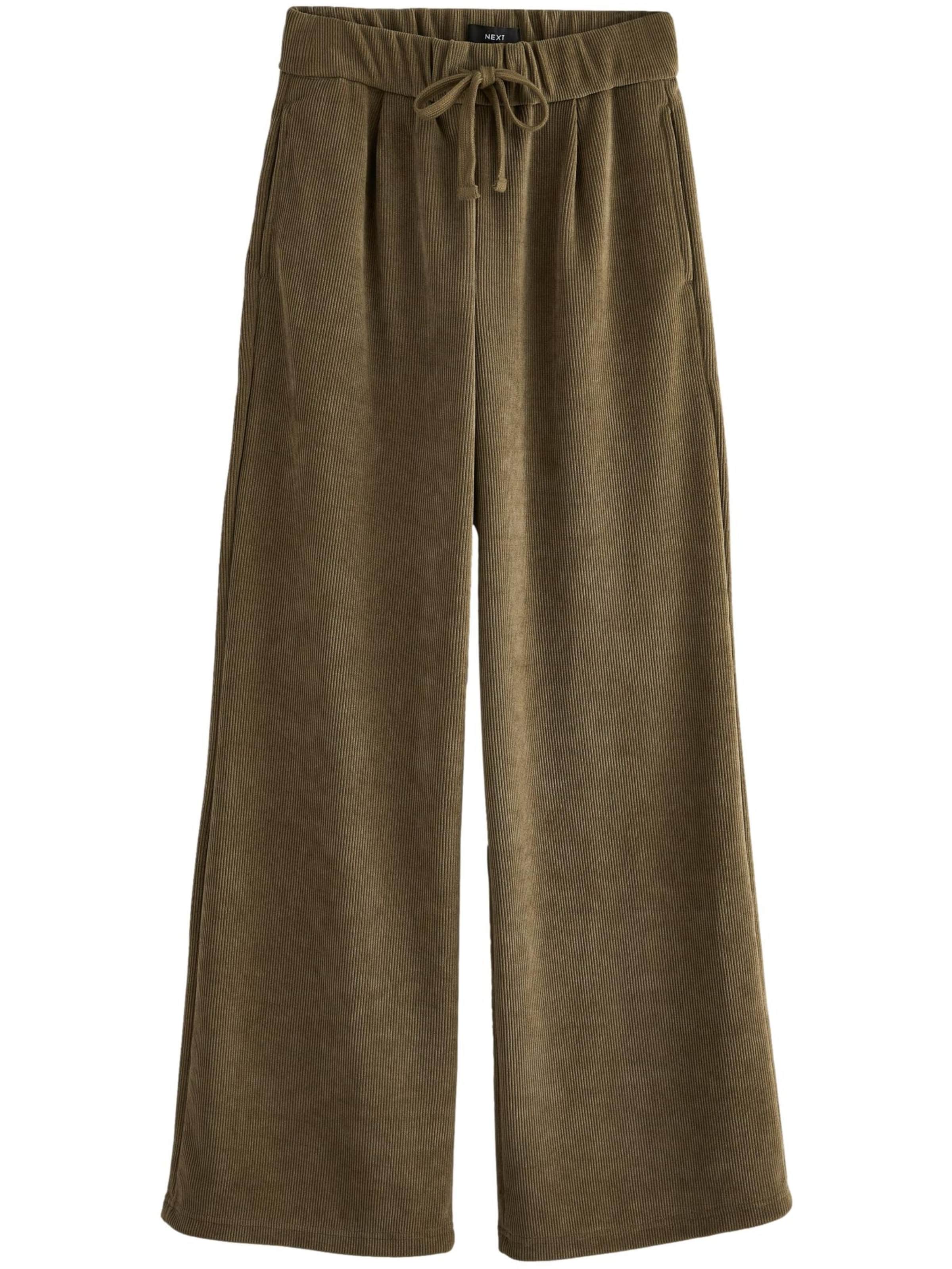 Next Široke hlačnice Hlače | zelena barva: sprednja stran