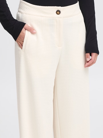 ICHI Loose fit Pants 'PILLOU' in Beige