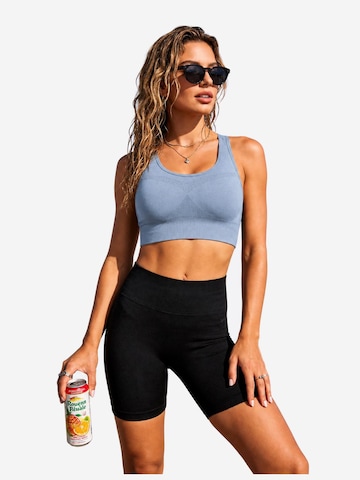 AOTTORI Bralette Sports Bra in Blue