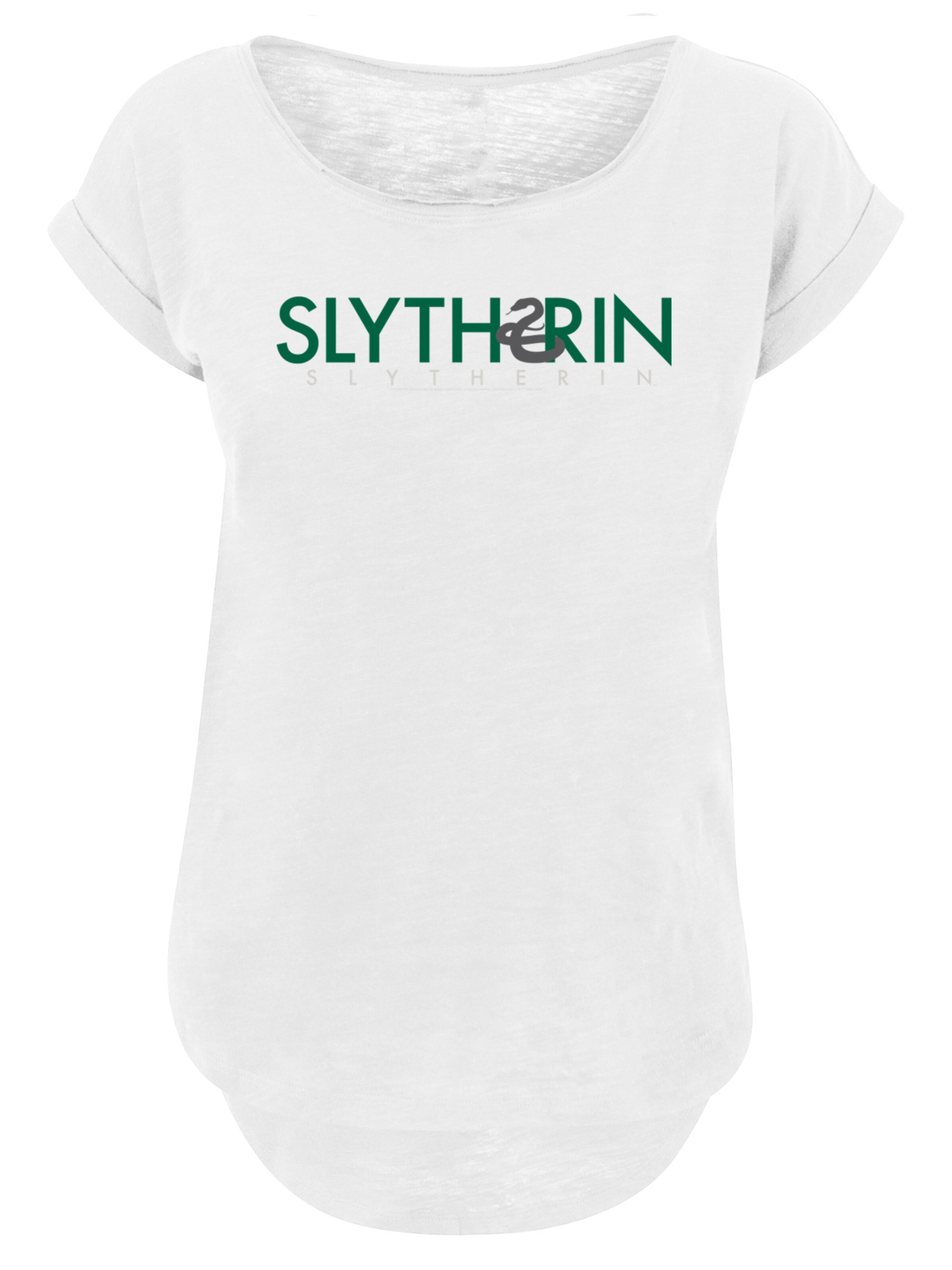 F4NT4STIC T-Shirt 'Harry Potter Slytherin' in grün / schwarz / weiß, Produktansicht