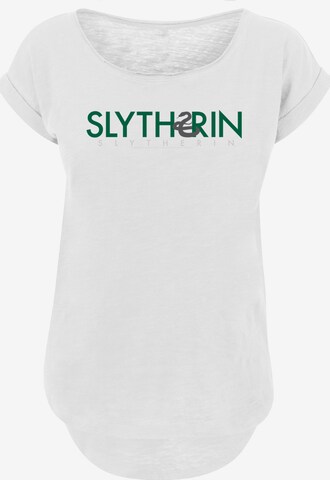 F4NT4STIC Shirt 'Harry Potter Slytherin' in White: front