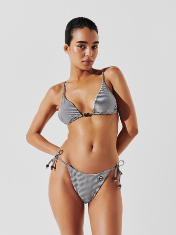Triangolo Top per bikini di Karl Lagerfeld in grigio: frontale