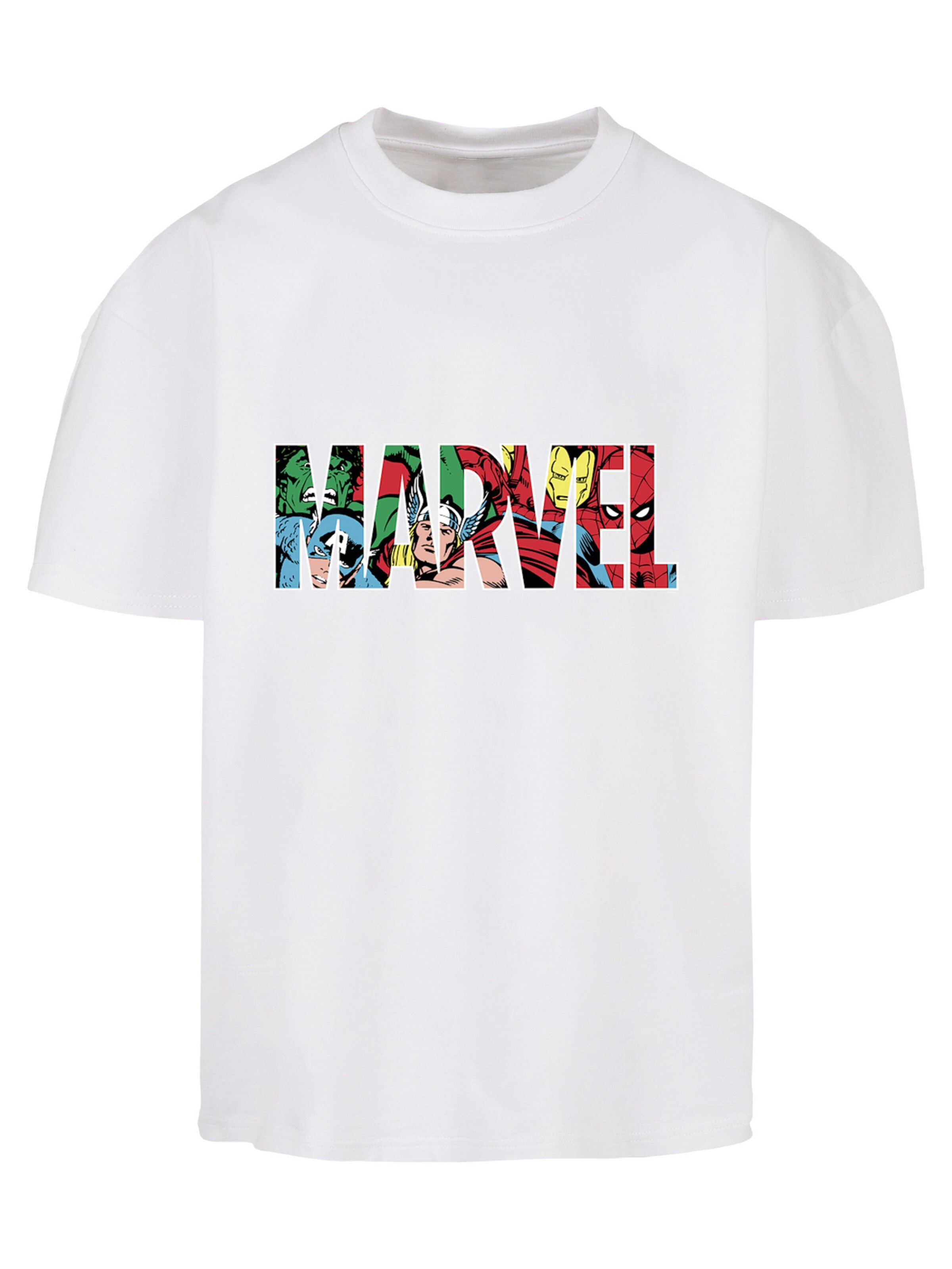 F4NT4STIC T-Shirt 'Marvel Avengers' in Weiß: Vorderseite