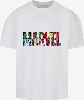 F4NT4STIC Shirt 'Marvel Avengers' in Wit: voorkant