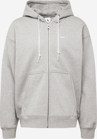 Nike Sportswear - Sudadera con cremallera en gris: frente