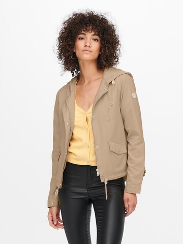 Veste mi-saison 'Skylar' ONLY en marron : devant