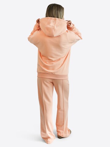 TATES Oversized Sweater 'Kuscheliger Light Hoodie' in Orange