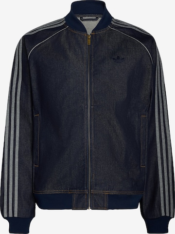 ADIDAS ORIGINALSPrijelazna jakna 'SST Adicolor' - plava boja: prednji dio