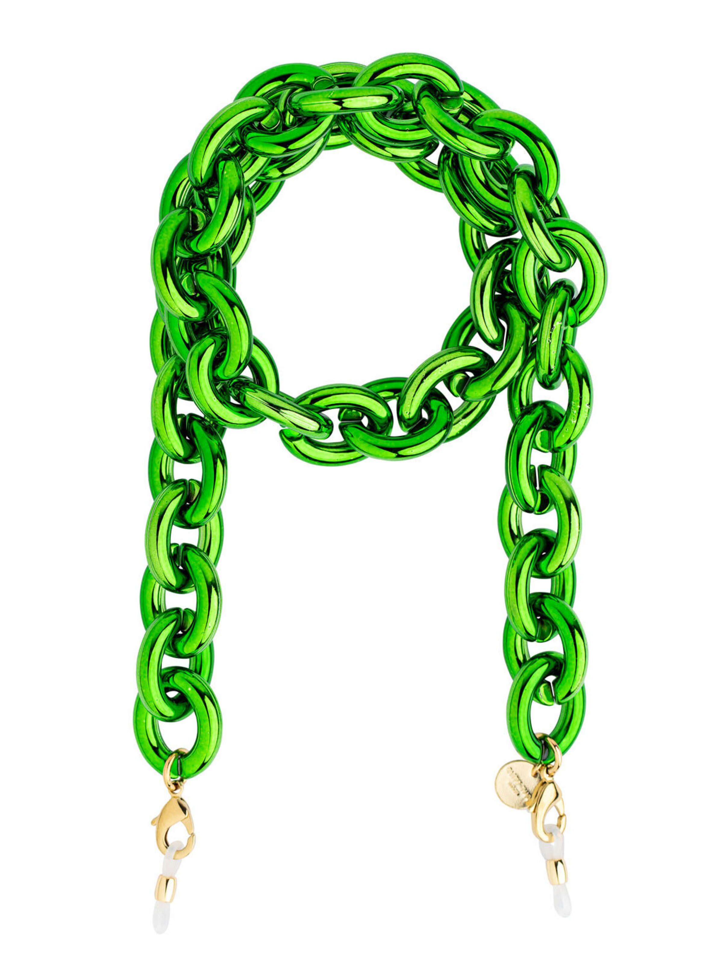 Cheeky Chain Munich Necklace in Green: front