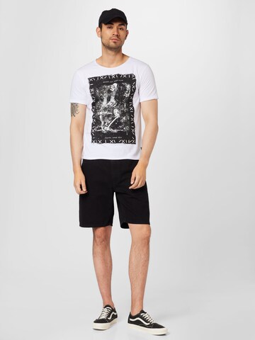 T-Shirt 'DECIDE' Key Largo en blanc