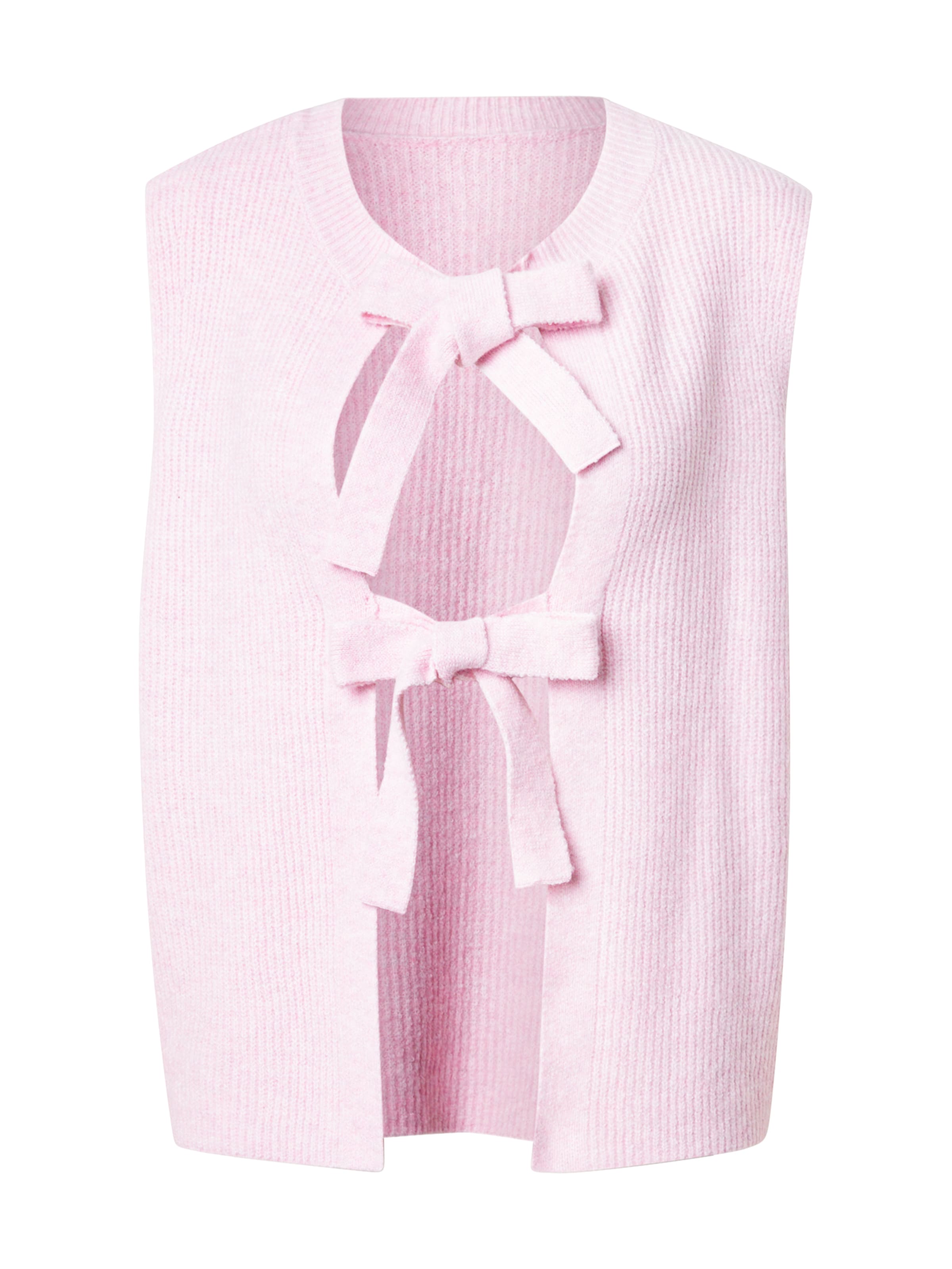 PIECES - Chaleco de punto en rosa: frente