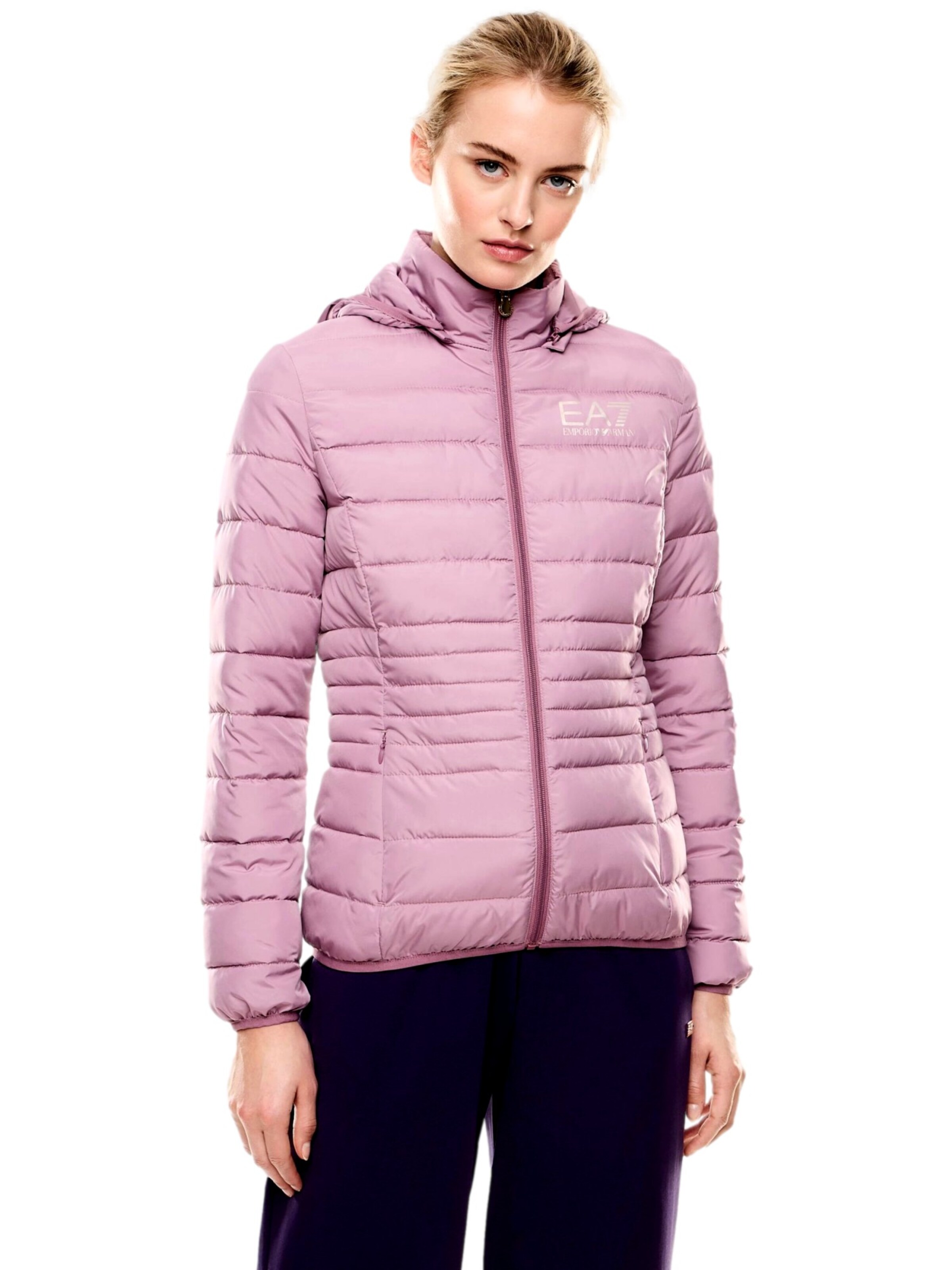 EA7 Emporio Armani Winter jacket in Pink: front