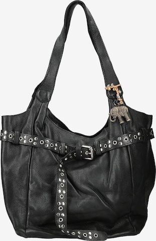 ANOKHI Schultertasche in Schwarz: Vorderseite