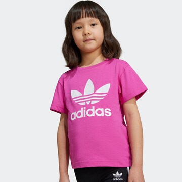 ADIDAS ORIGINALS T-Shirt 'Trefoil' in Pink: Vorderseite