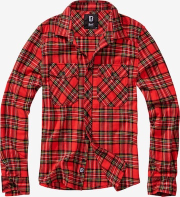 Brandit Button Up Shirt in Red: front