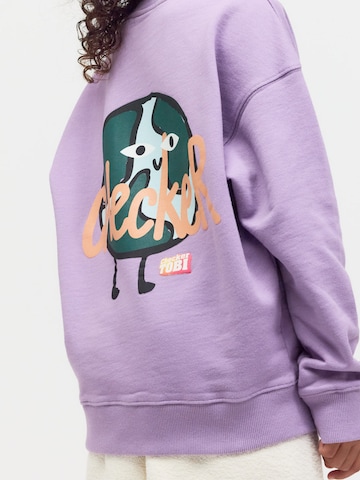 Play Play Pauly Sweatshirt 'CHECKER TOBI'‌‌‌‌‌‌‌‌ in Lila