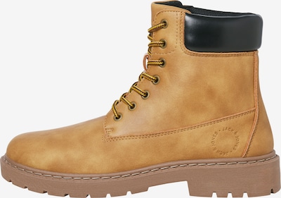 JACK & JONES Bottines à lacets 'JFWAINSWORTH' en moutarde / noir, Vue avec produit