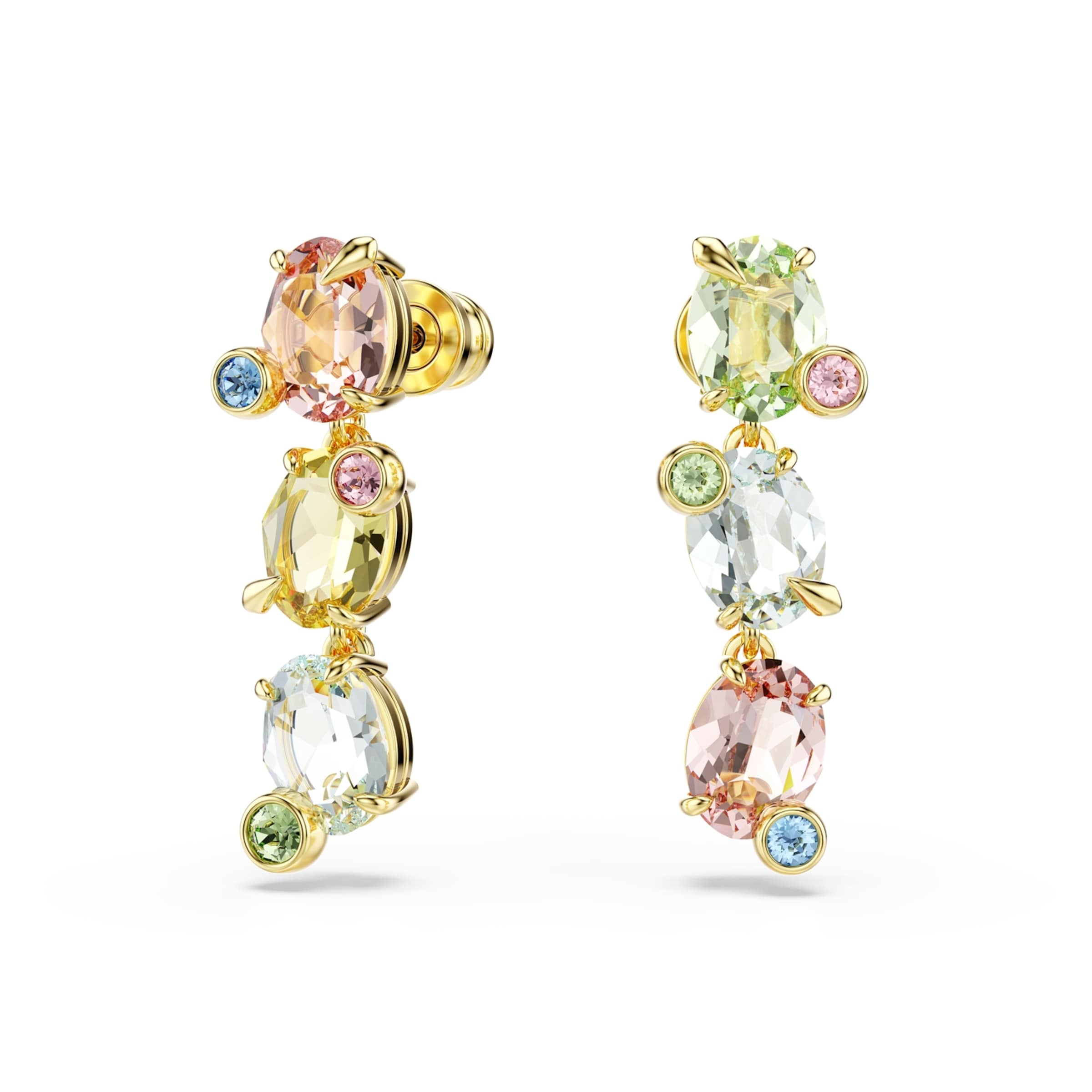 Boucles d'oreilles Swarovski en or