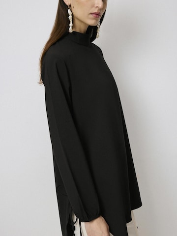 Tunique 'Tie Detailed Viscon Tunic' Touché Privé en noir