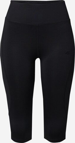 4F Skinny Sporthose in Schwarz: predná strana