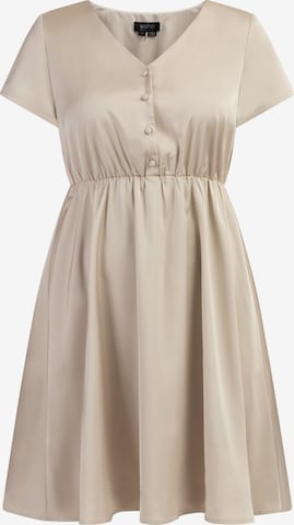 Rochie de la usha BLACK LABEL pe bej: față