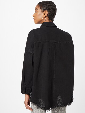 Nasty Gal Prehodna jakna | črna barva