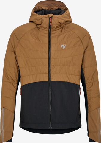 ZIENER Outdoor jacket 'NAKOS' in Brown: front