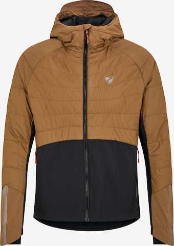 ZIENER Outdoor jacket 'NAKOS' in Brown: front