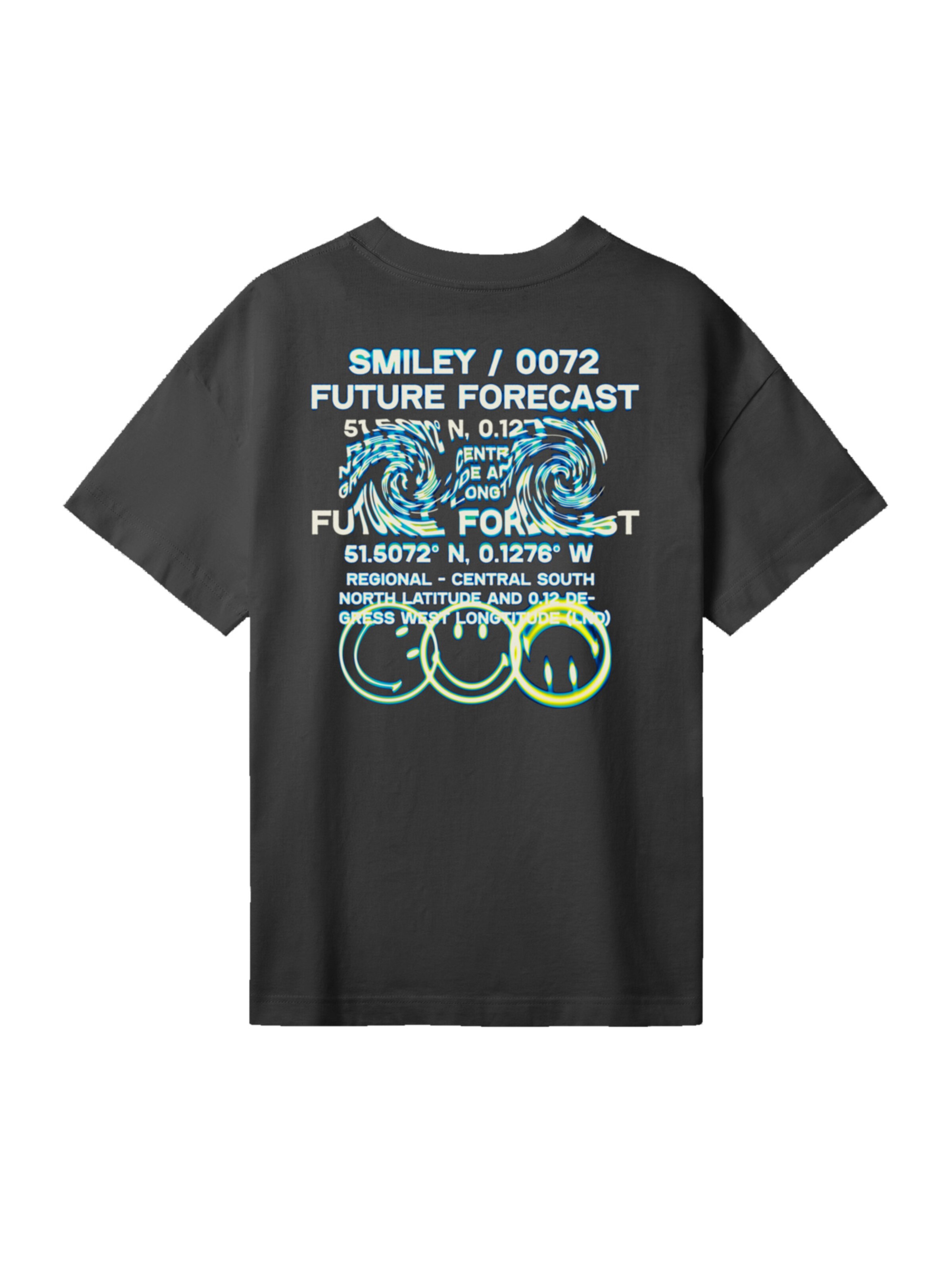 T-shirt 'Smiley Originals Future Forecast Streetwear' F4NT4STIC en noir