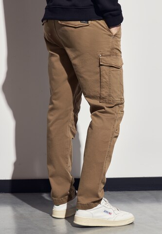 Street One MEN Slimfit Hose in Braun