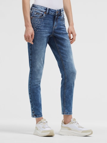 Soccx Slim fit Jeans in Blue: front