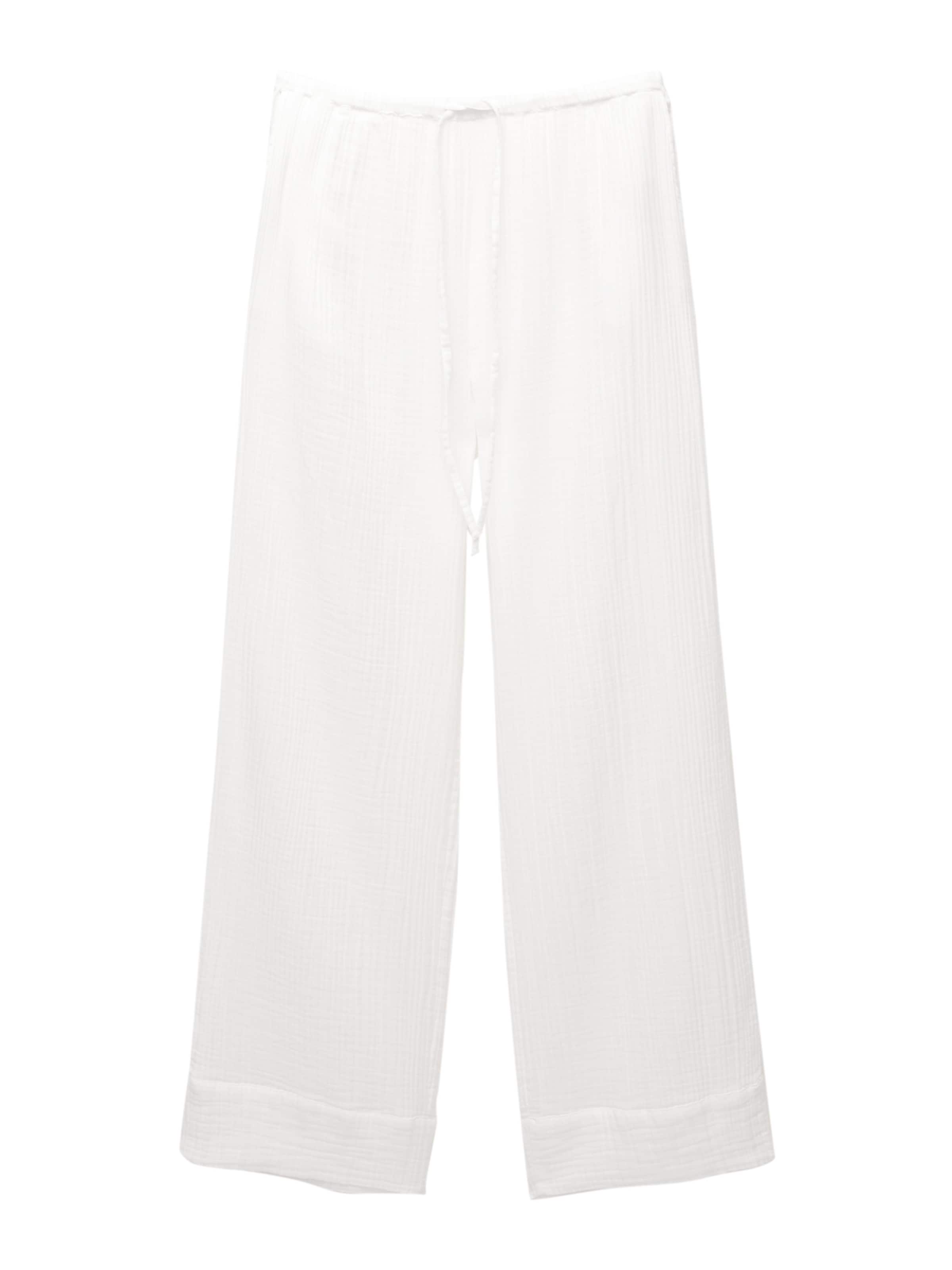 Pull&Bear Pants in White: front