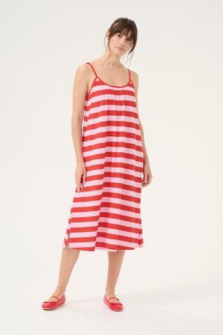 CULTURE Jurk 'Benzo Deia' in Rood: voorkant