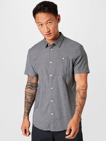 TOM TAILOR DENIM Regular fit Button Up Shirt in Black: front