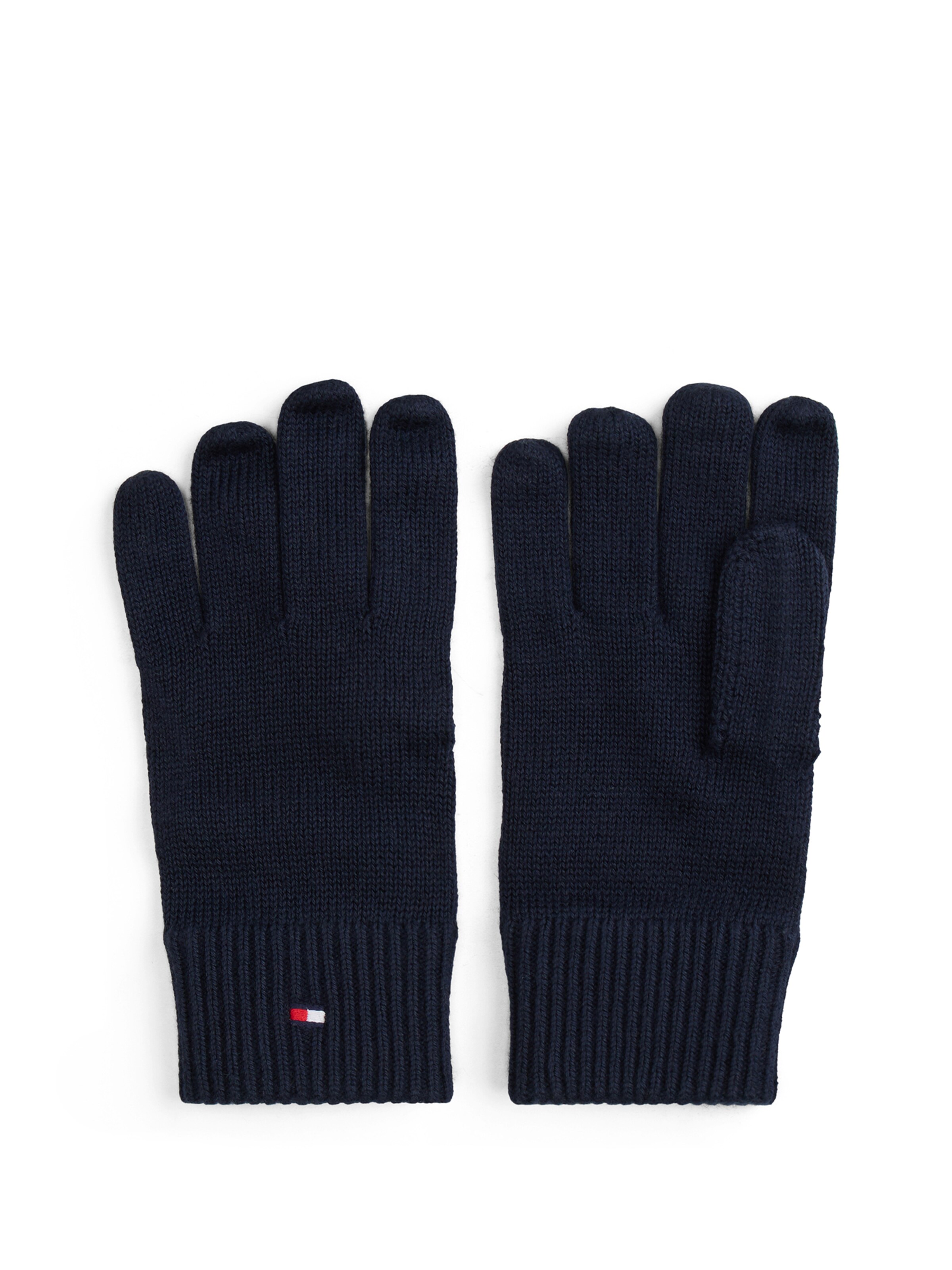 TOMMY HILFIGER Set: Mütze und Handschuhe in Blau