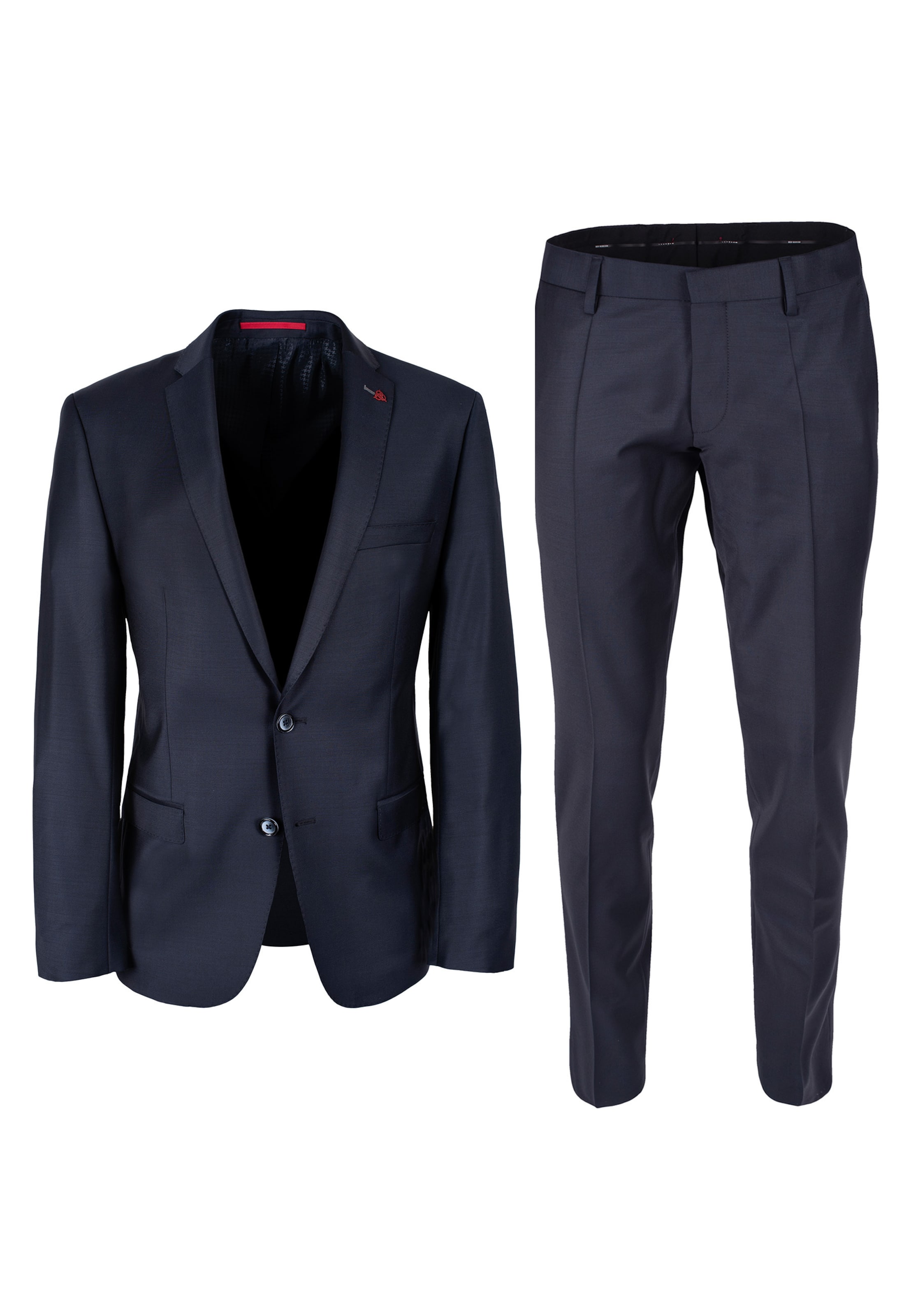 Coupe slim Costume ROY ROBSON en bleu : devant