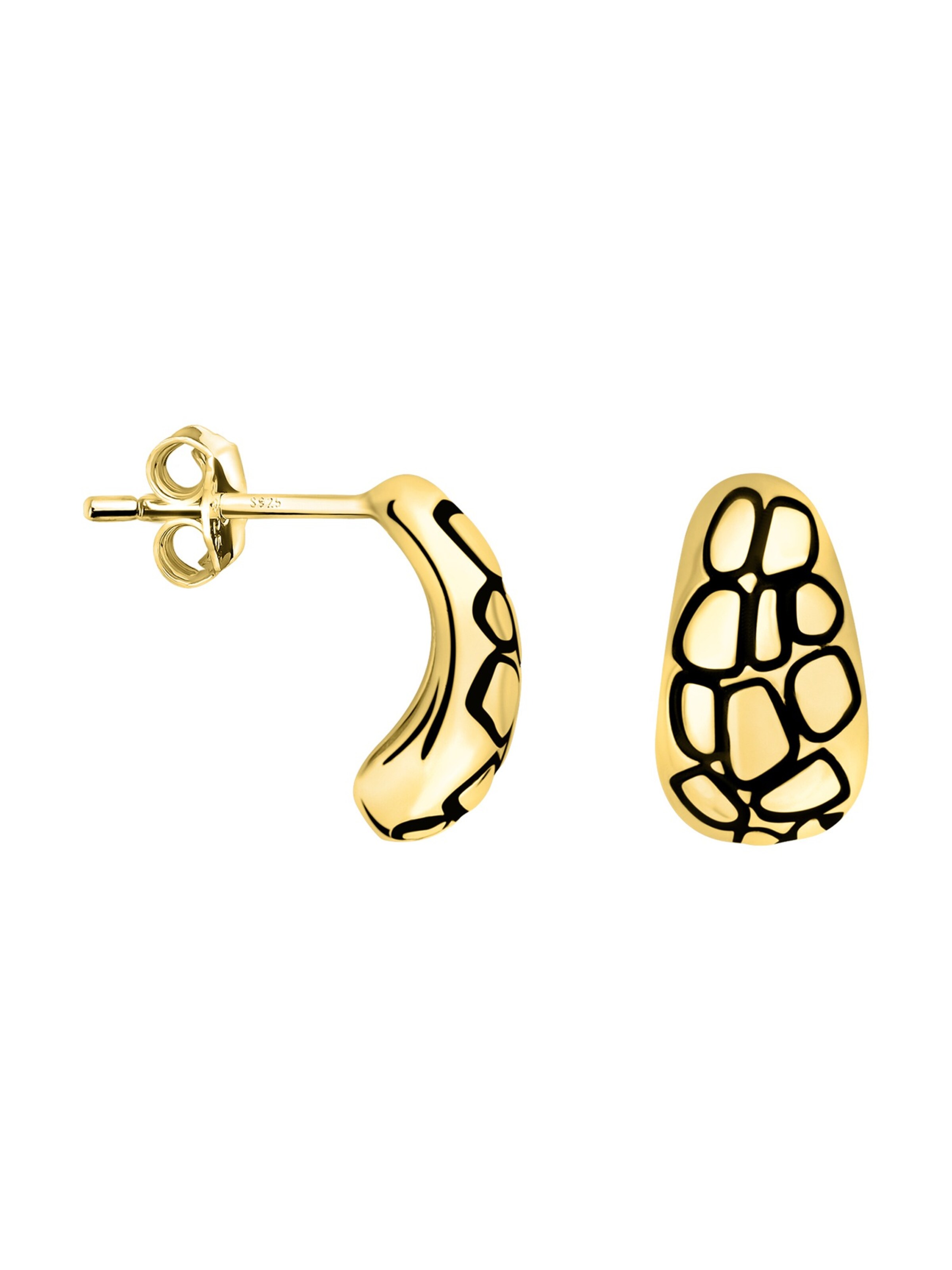 Sofia Milani Ohrringe 'Mosaic'‌‌‌‌‌‌‌ in Gold: Vorderseite