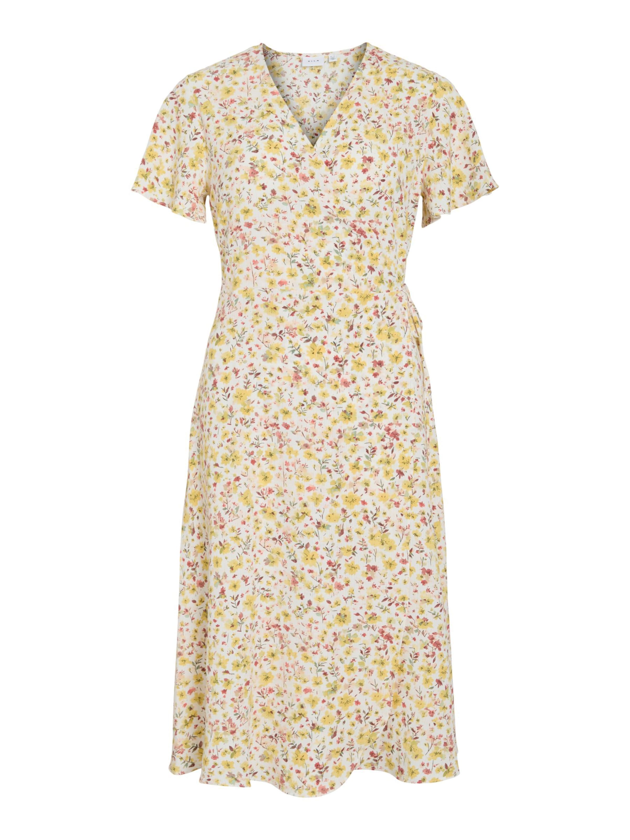 Robe 'VILOVIE' VILA en jaune : devant