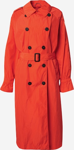 No. 1 Como Between-Seasons Coat in Red: front