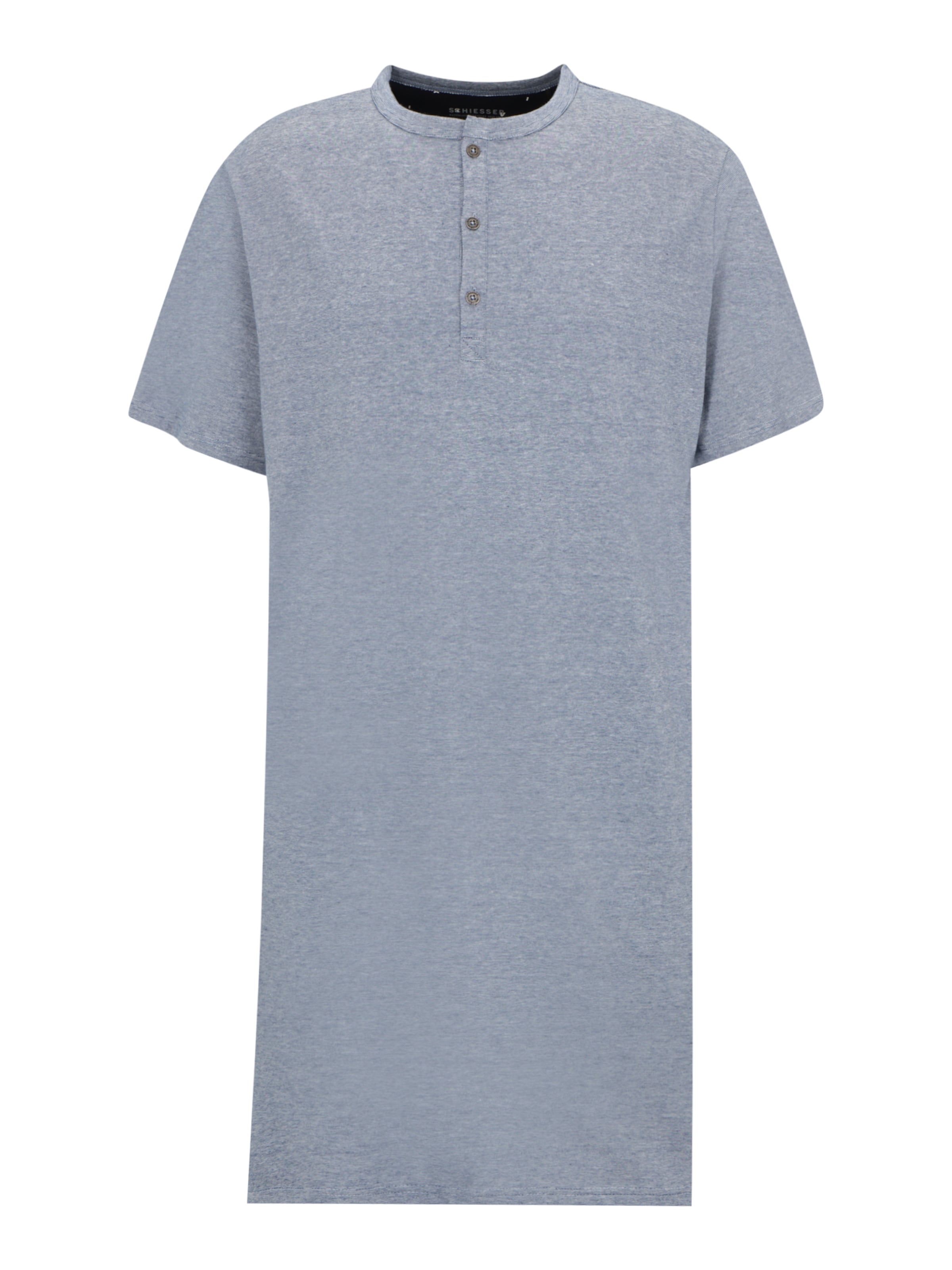 Plus durable Pyjama court SCHIESSER en Bleu Foncé, Blanc 