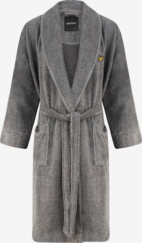 Lyle & Scott Long Bathrobe in Grey: front