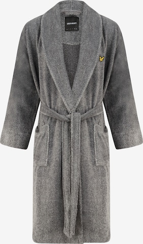 Lyle & Scott Long Bathrobe in Grey: front