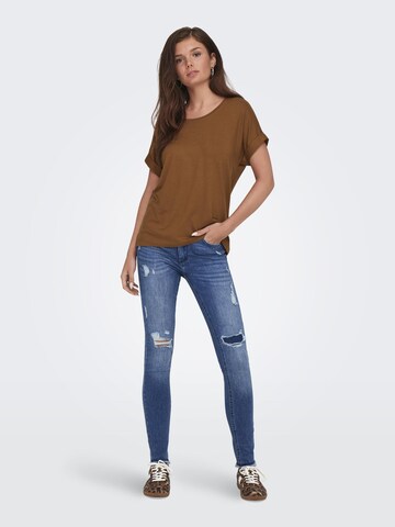ONLY Shirt 'MOSTER' in Bruin